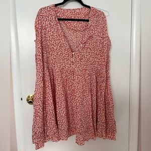 Free People Floral dress/cover-up
